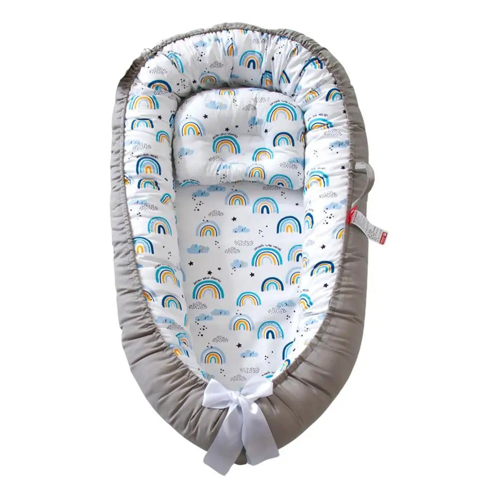 Berceau Bébé NidPortableBébé - Arc En Ciel Bleu