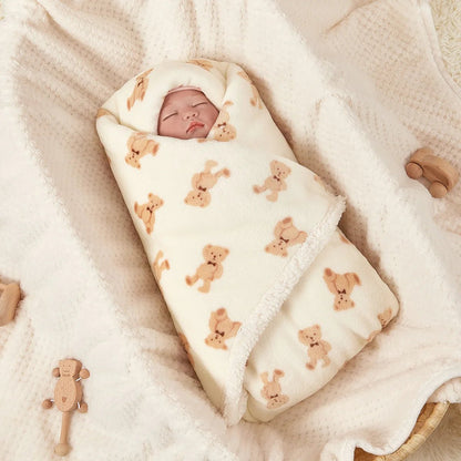 COUVERTURE BEBE POLAIRE | MANTA - TrésorBébé Ours Beige