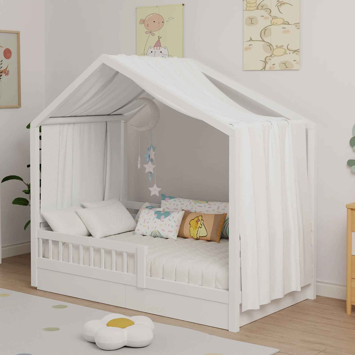 Ciel de lit | Mousseline ConfortDreams Blanc.