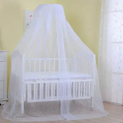 Ciel de lit bébé | CoconNest Apaisant Blanc autour du berceau