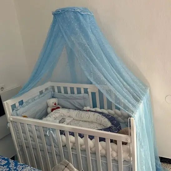 Ciel de lit bébé | CoconNest Apaisant Bleu autour du berceau