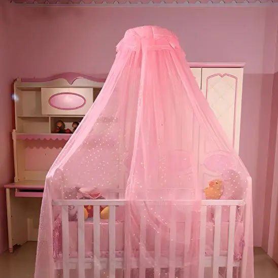 Ciel de lit bébé | CoconNest Apaisant Rose autour du berceau