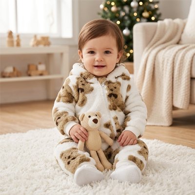 Combinaison bebe | Douceur Pratique avec bebe assis sur le tapis