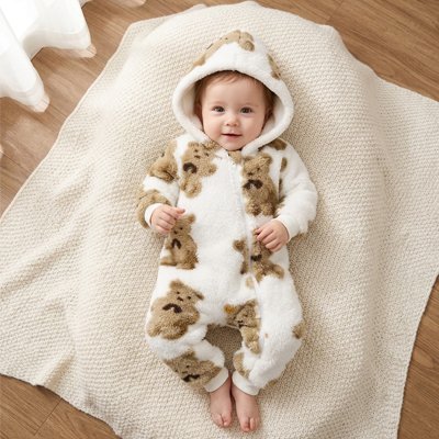 Combinaison bebe | Douceur Pratique avec bebe couché sur le tapis