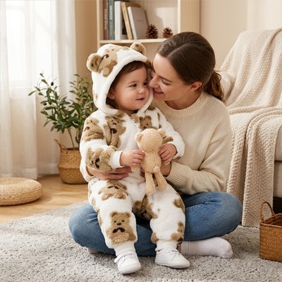 Combinaison bebe | Douceur Pratique avec bébé sur les genoux de maman