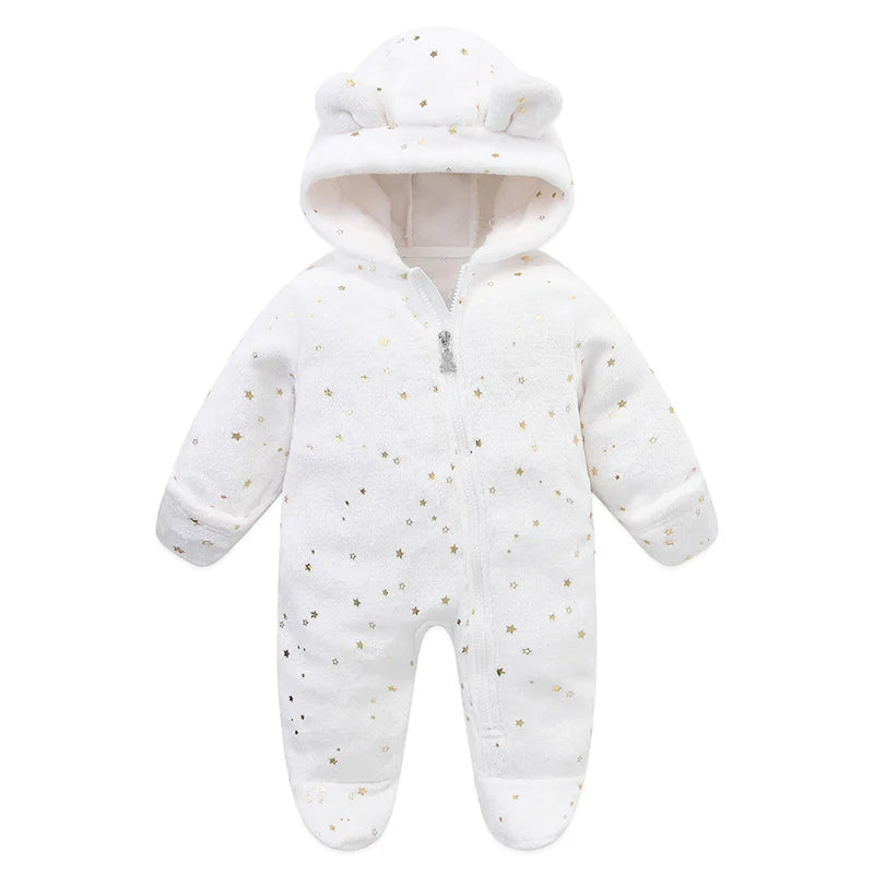 Combinaison bebe | Flanelle Ultra-Douce Blanc