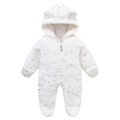 Combinaison bebe | Flanelle Ultra-Douce Blanc