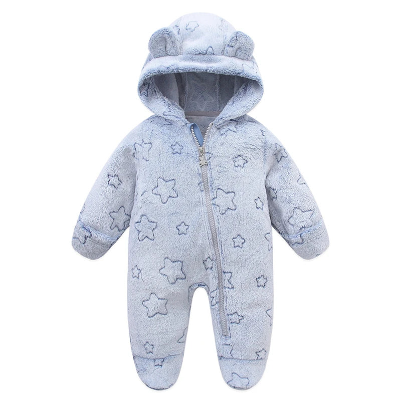 Combinaison bebe | Flanelle Ultra-Douce Bleu Clair