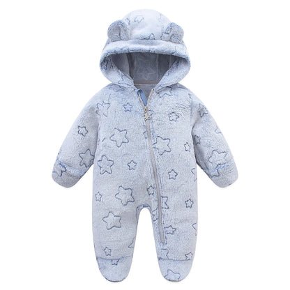 Combinaison bebe | Flanelle Ultra-Douce Bleu Clair