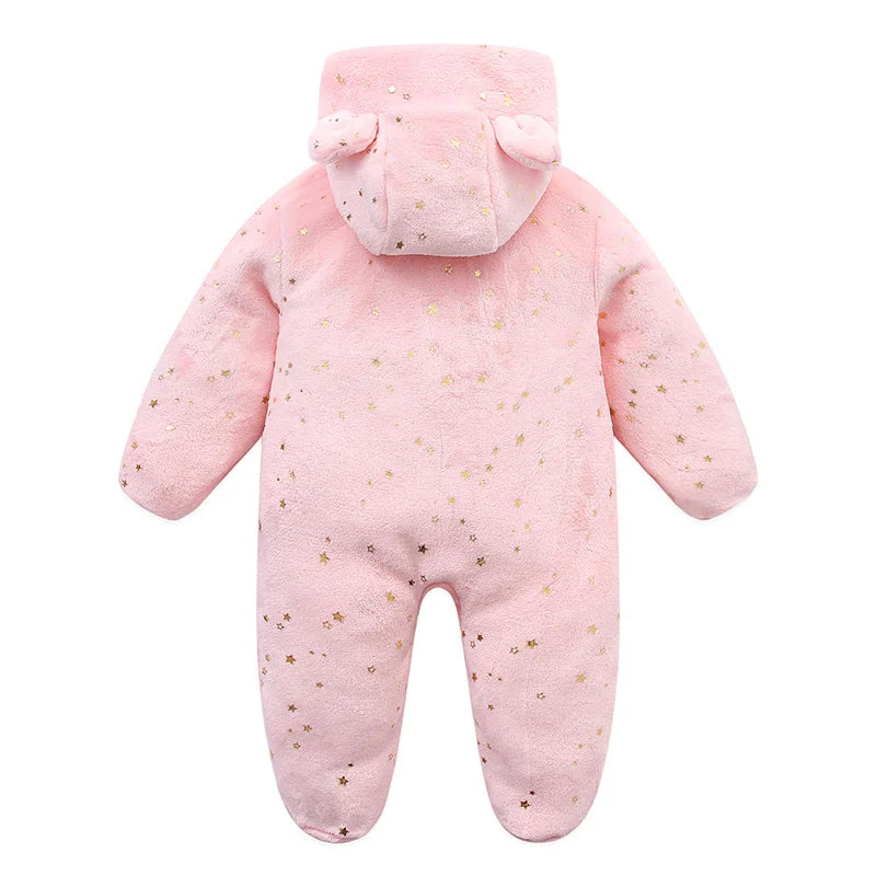 Combinaison bebe | Flanelle Ultra-Douce Rose