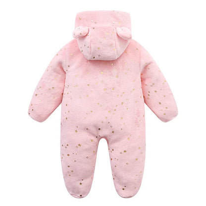Combinaison bebe | Flanelle Ultra-Douce Rose