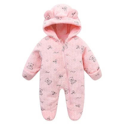 Combinaison bebe | Flanelle Ultra-Douce Rose Penda