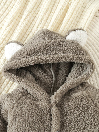 Combinaison hiver pour bebe | Confort Grise capuche