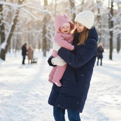 Combinaison pilote bébé | Cocon Douillet Rose avec maman qui tient bébé dans les bras 