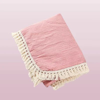 Couverture Bebe - BabyBlanket™ - Rose pliée en quatre