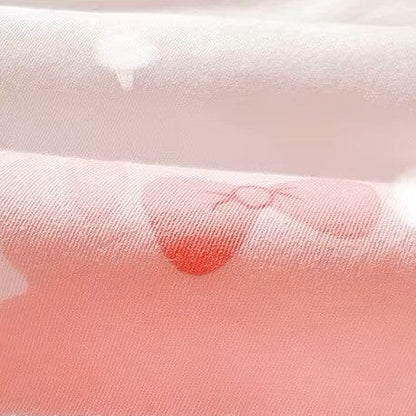 Linge de lit bebe - DouxSommeil- Cerises & Lapins - TrésorBébé grand angle