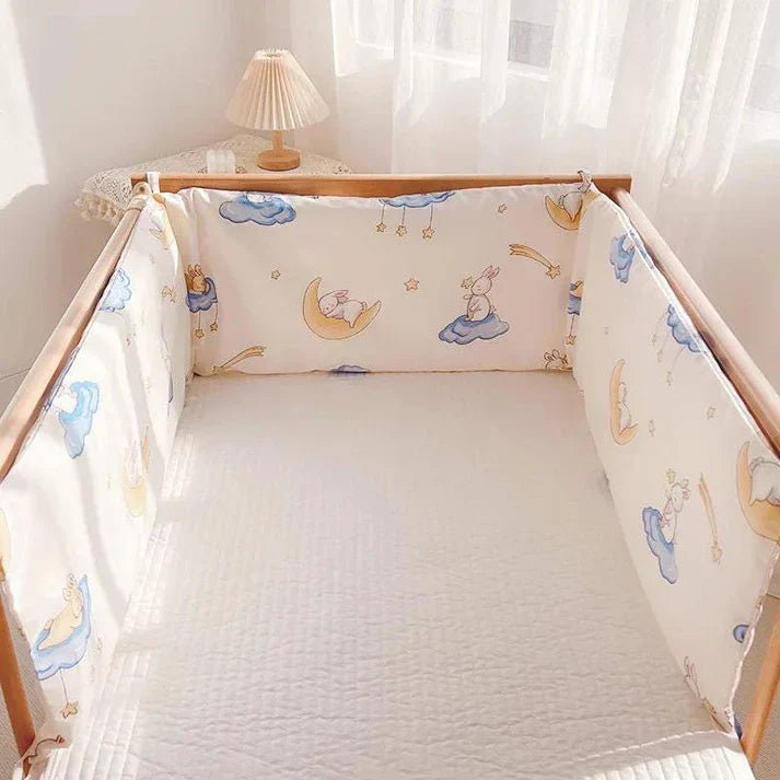 Linge de lit bebe - DouxSommeil - Bonne Nuit Lapin - TrésorBébé Avec lampe de chevet