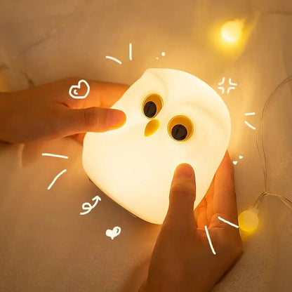 veilleuse enfant | Hibou 9 Couleurs Rechargeable
