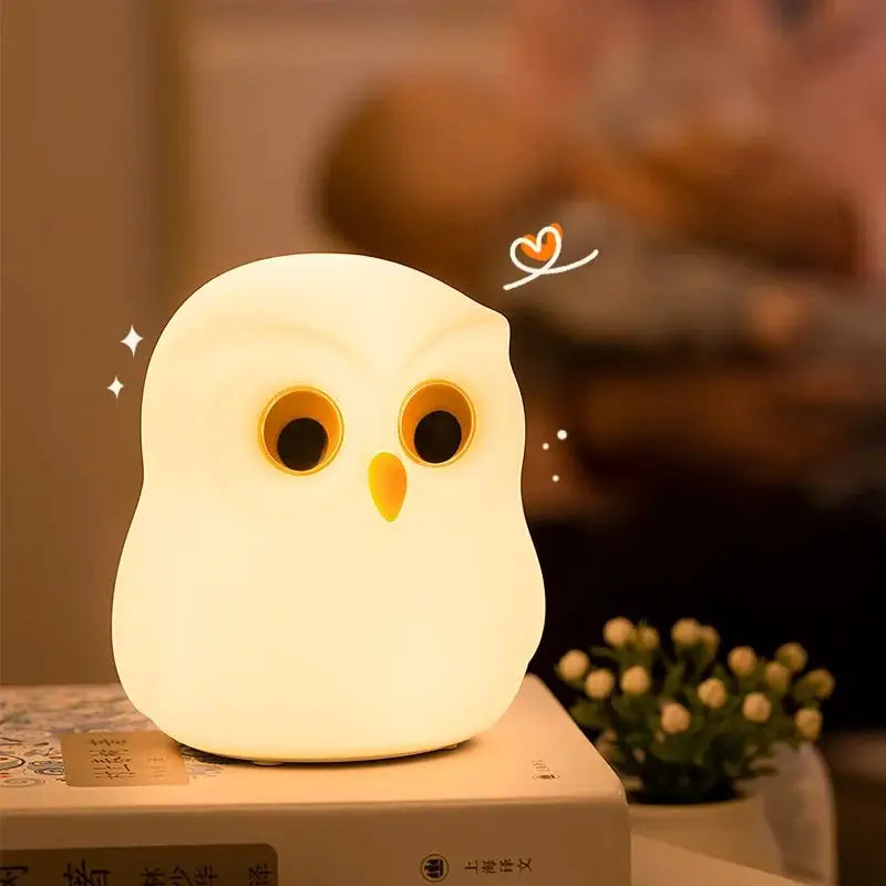 veilleuse enfant | Hibou 9 Couleurs Rechargeable