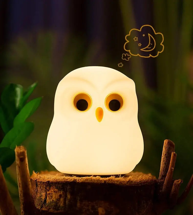 veilleuse enfant | Hibou 9 Couleurs Rechargeable