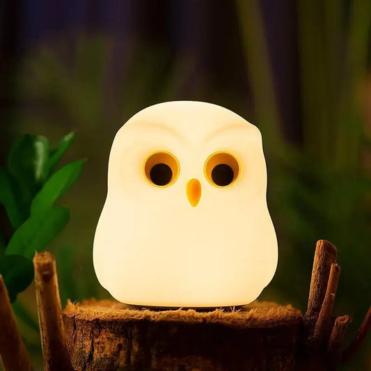 VEILLEUSE - veilleuse enfant | Hibou 9 Couleurs Rechargeable - TrésorBébé